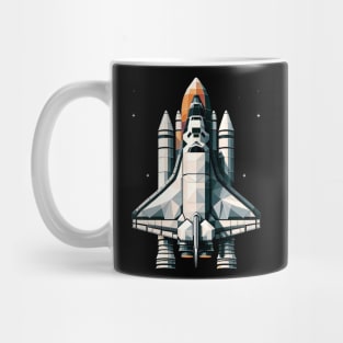 Geometric Orbiter | Space Shuttle Design Tee | Astronautics Mug